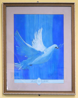 Painting of White Dove
